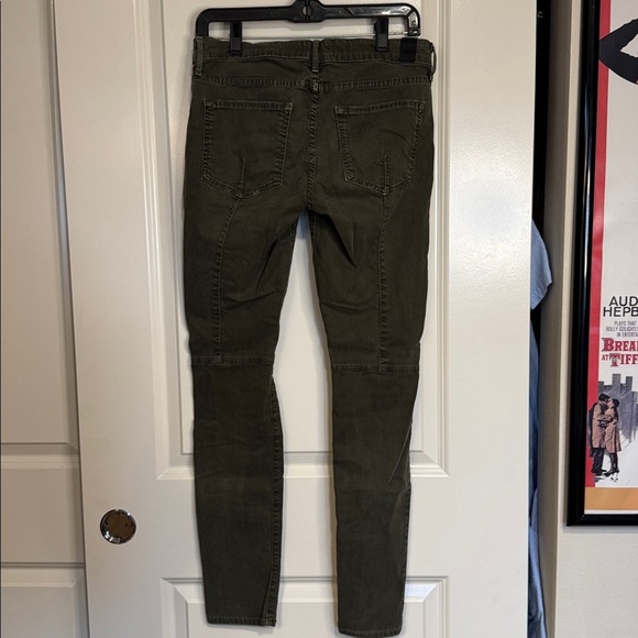 Vince Olive Green Tencel Blend Stretch Mid Rise Skinny Jeans Size 29 - Picture 4 of 9